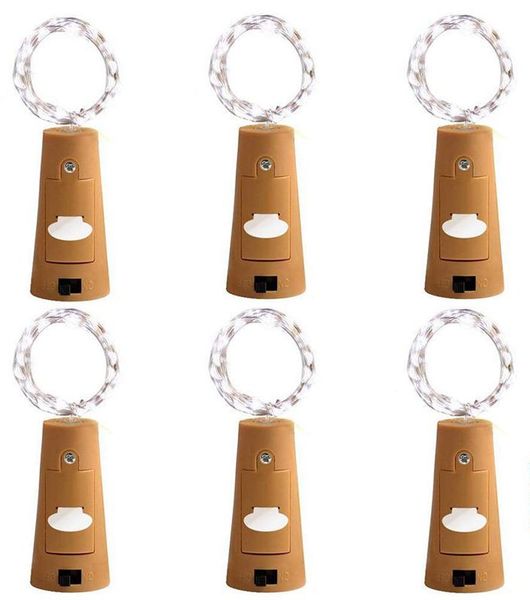 Wine Bottle Cork Lights String Fairy Lights - Pack Of 6