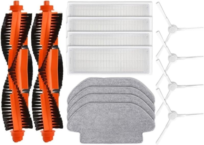 Main Side Brush Filter Mop Compatible With Xiaomi Robot Vacuum S10 S12 T12