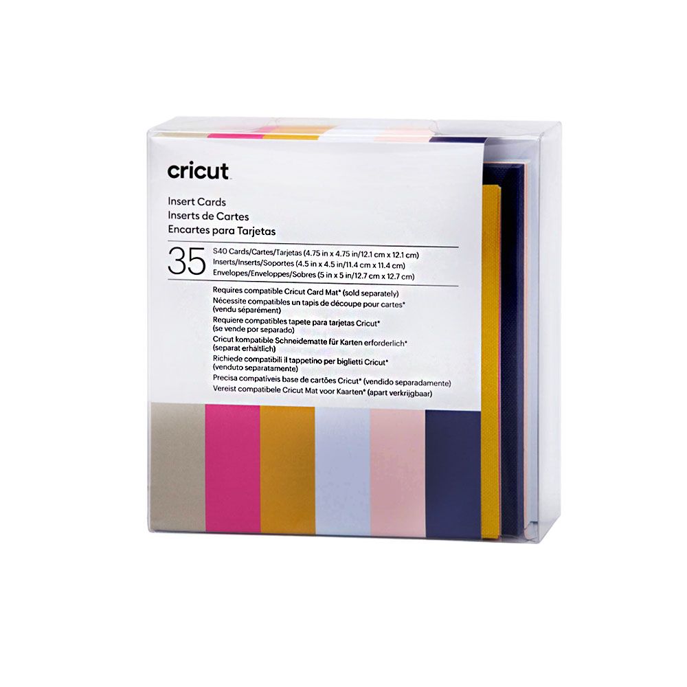 Cricut Insert Cards Sensei - Per Tappetino Carte, 8.9x12.4 Cm, Confezione Da 42