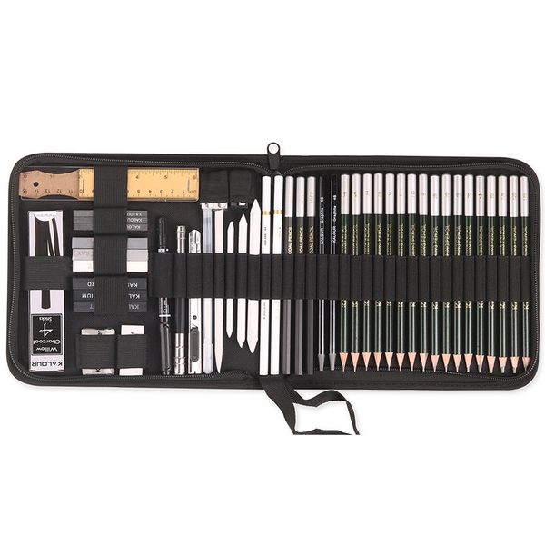 54 Piece Drawing Kit Sketching Pencil Set,Art Drawing Pencil Sketching Kit