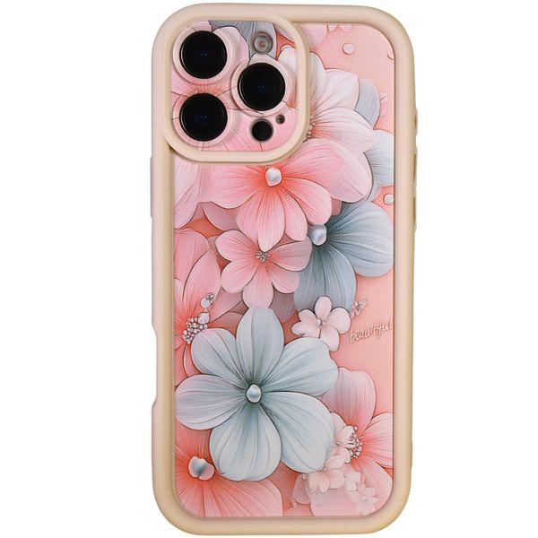 Phone Case - Pastel Blossom 3D Floral- Compatible with 15 Pro Max