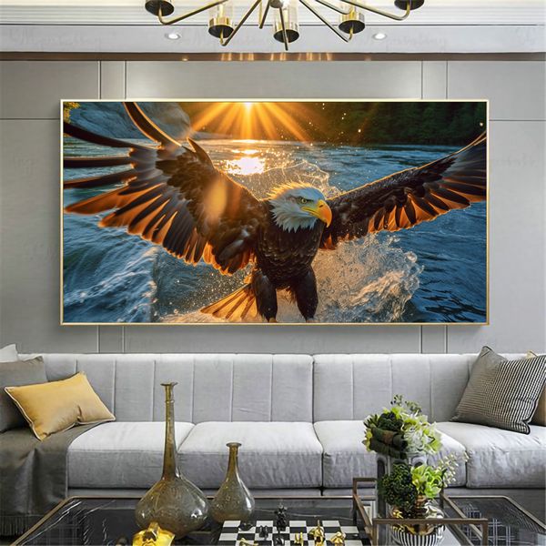 Canvas Wall Art - Waterside Ambush Abstract - 0680