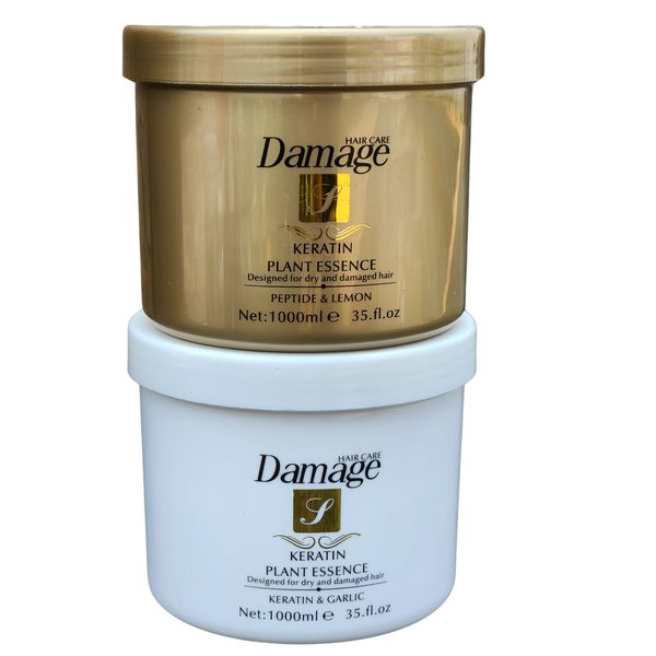 Damage Keratin Plant Essence Keratin Garlic and Peptide Lemon