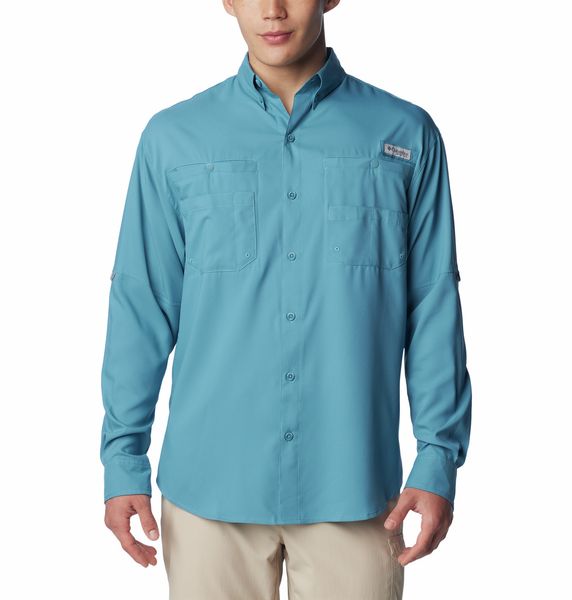 Columbia Men's Tamiami II Long Sleeve Shirt Canyon Blue