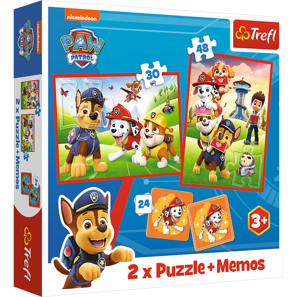 Trefl Puzzles 2 in 1 Memos - Paw Team