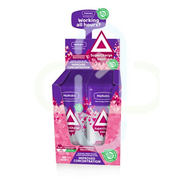 McNabs Supercharge Liqui Energy Sachets 48 Pack