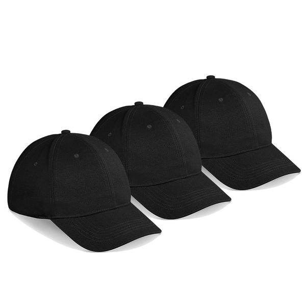 Always Summer White Clifton 6 Panel Cotton Beach Cap 3 Pack