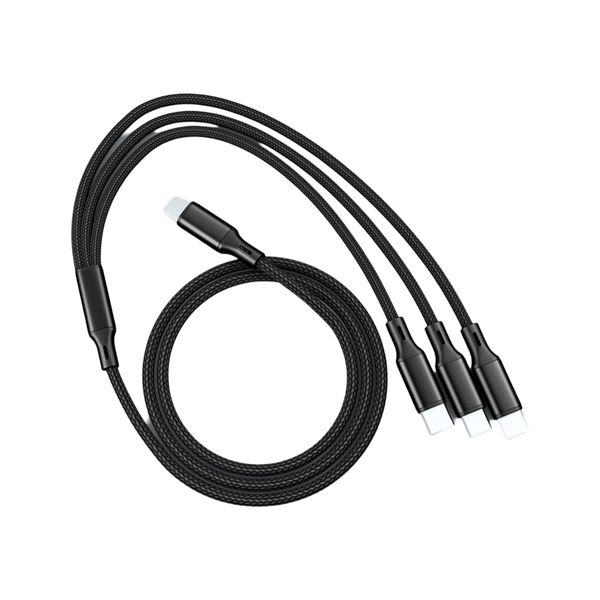 3-in-1 Type-C Data Cable - Fast Charging &amp; Multi-Device Compatible