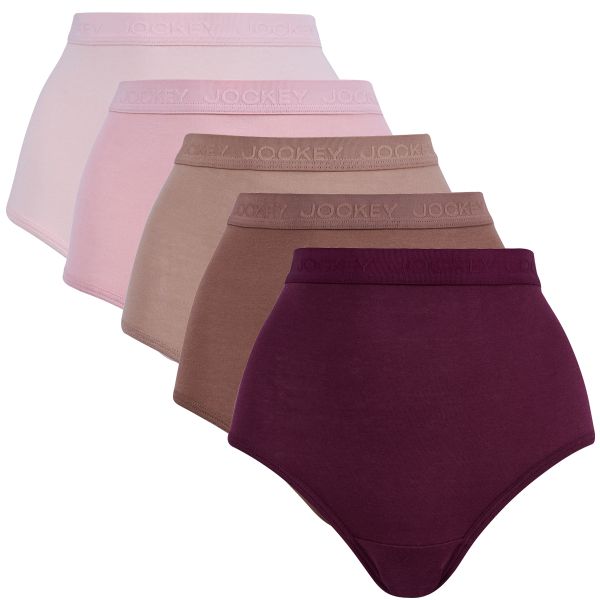 Jockey Women's 5 Pack Cotton Full Brief Underwear