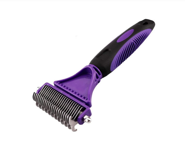 Double-Sided Pet Comb, Removes Hair and Tangles from Both Sides