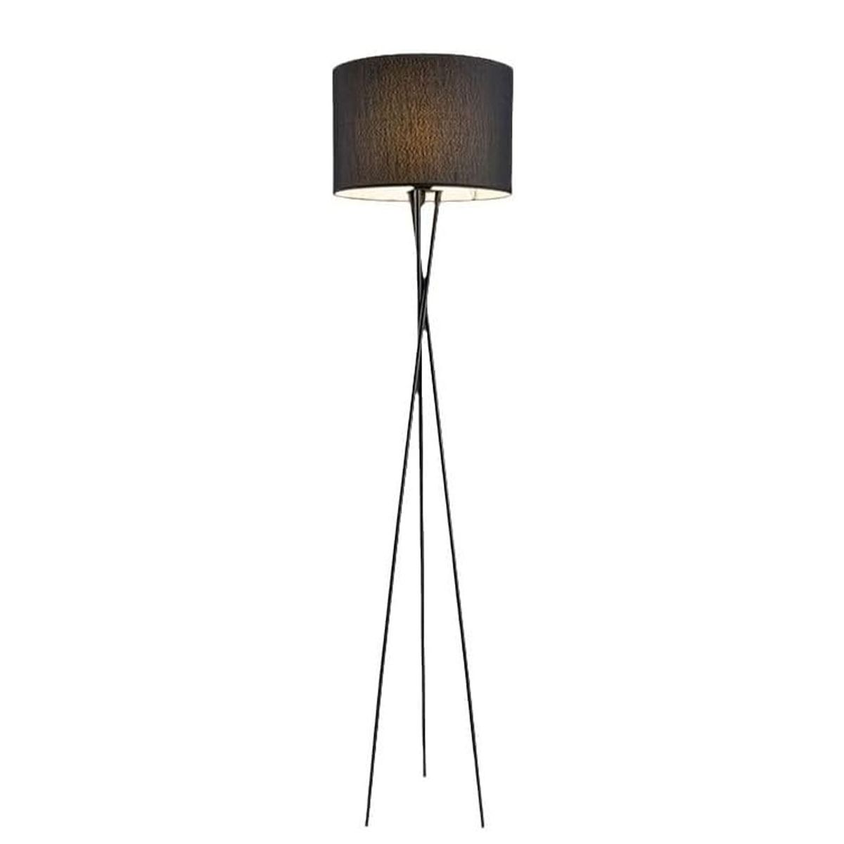 Floor Lamp Tripod LED Stand Indoor Tripod Floor Lamp with Fabric Shades