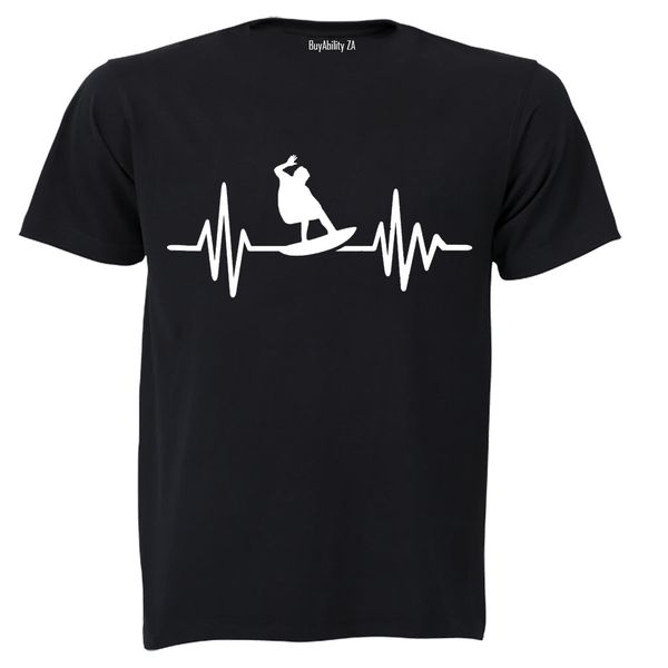 Surfer Lifeline - Mens - T-Shirt - White