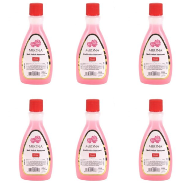 6 Pieces Rose Mijona Nail Polish Remover