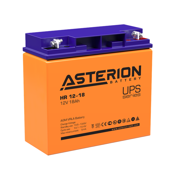 Asterion HR 12-18 12V 18ah Rechargeable Battery