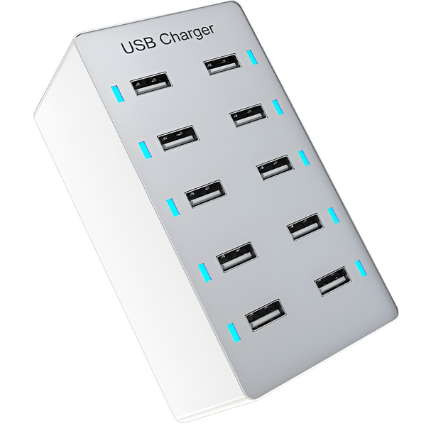 Multi-port USB charger 10 Port USB Charging Station Intelligent USB Port