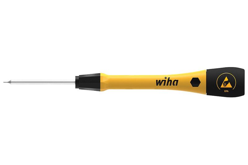 Wiha (43682) Screwdriver, Hex, 1.5mm, 144mm, ESD