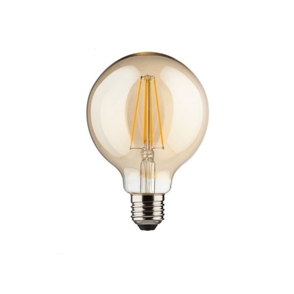 JNC-G95 4W LED Filament Bulb E27 Warm White 2700k Amber x 2 Pieces