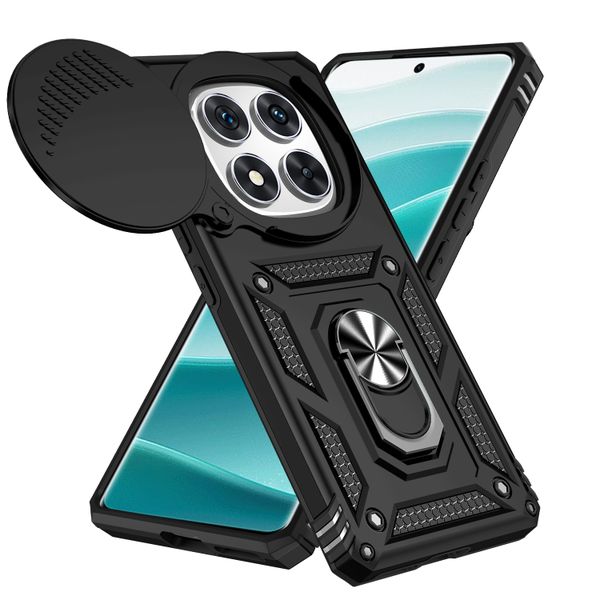 Slide Camera Lens Cover Compatible With Redmi Note 14 Pro 5G with Kickstand