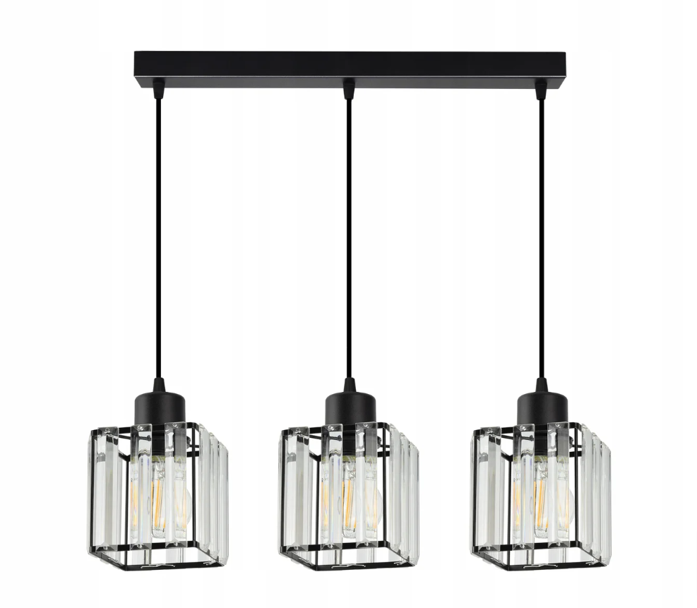 230V Indoor Elegant 3 Square Crystal Pendant LightDRSPE88 Shop Today