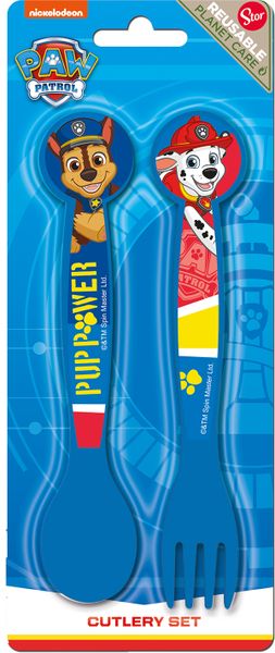 Paw Patrol Pup Power 2 Pieces Pp Cutlery Set