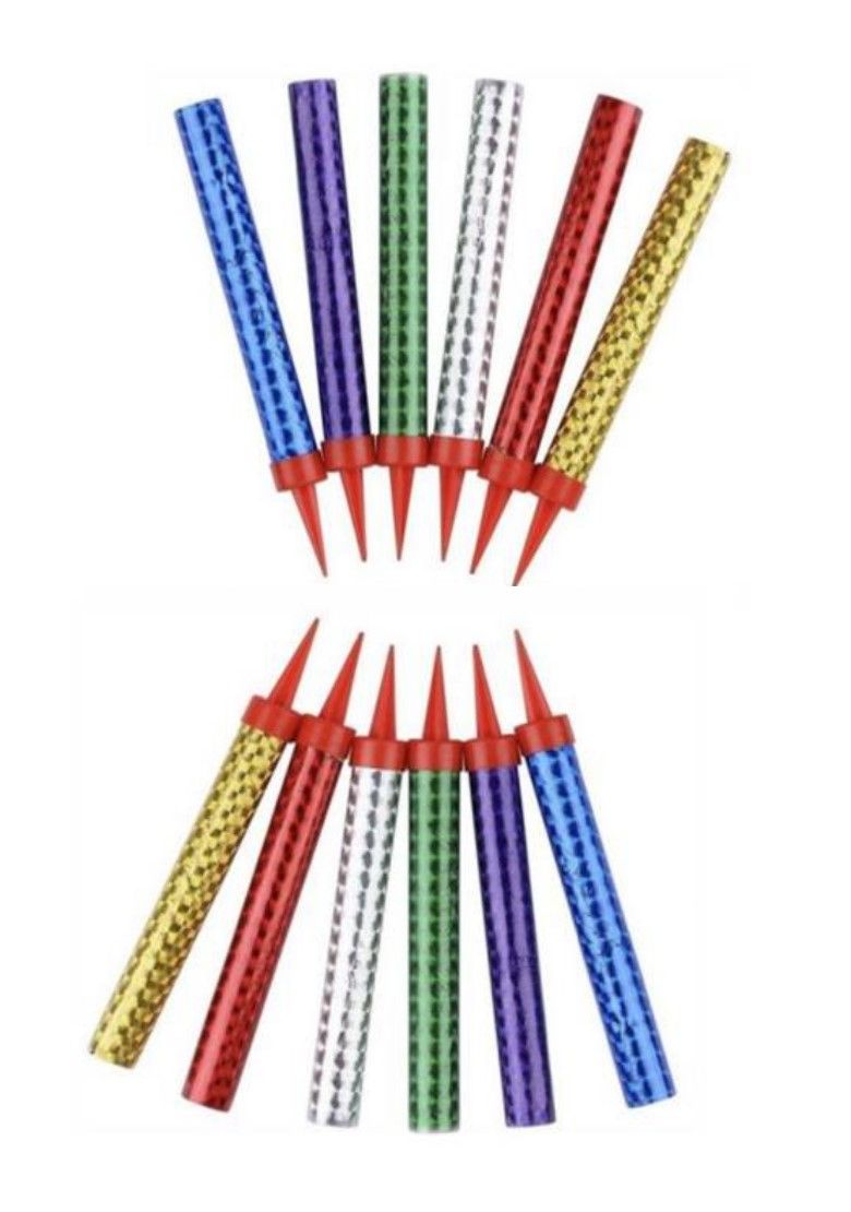 12 Pack Multicolored Sparkling Birthday Candles Shop Today. Get it