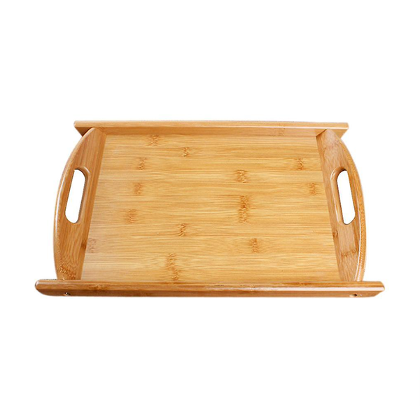 Multifunctional Wooden Serving Tray With Handles