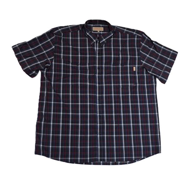 Sterling Check Shirt Navy/Black/Maroon image