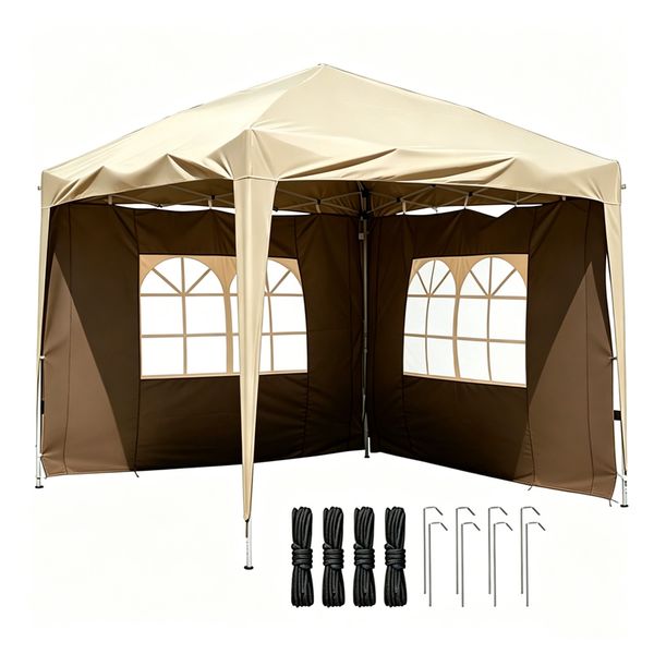3X3M Gazebo Tent Sun Rain Protection With Remova image