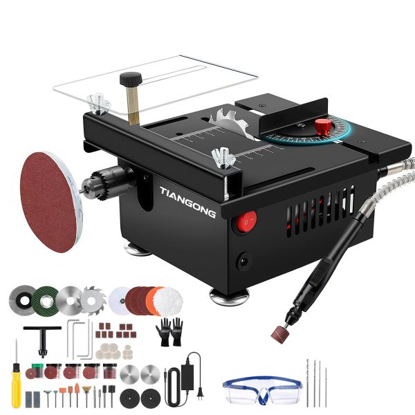 TIANGONG - Electric Table Saw for Wood Cutting,Mini Table Saw for Hobby DIY