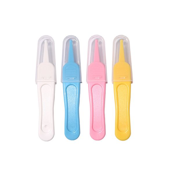 Tweezers Cleaning Forceps Baby Plastic Tweezers Nose Cleaner Tool