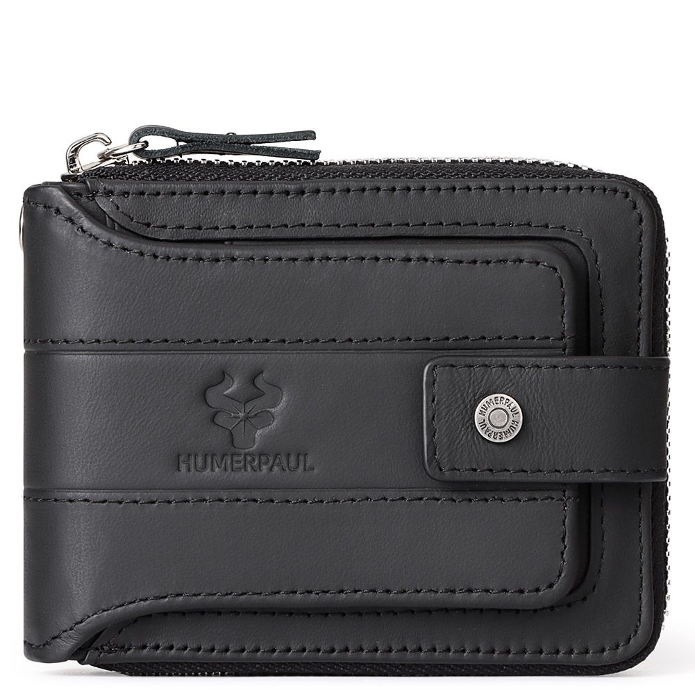 HumerPaul - Men's Fashion Design Genuine Leather Wallet