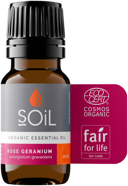 Soil Organic Rose Geranium Essential Oil - 11ml
