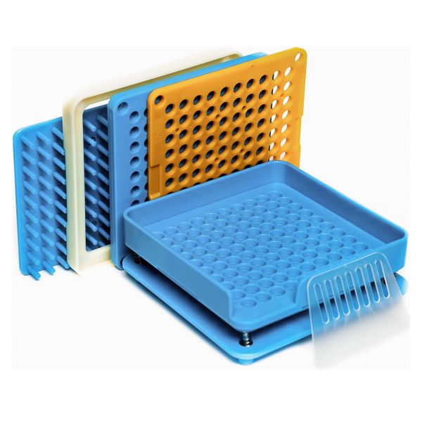 100Holes Capsule Filler Manual DIY Capsule Powder Press Filling Machine Box