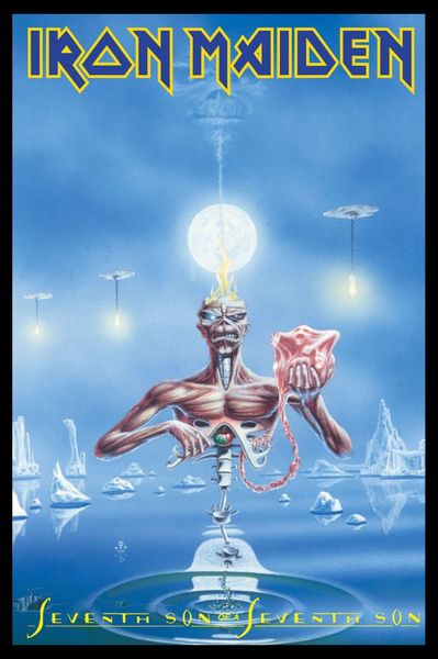 Iron Maiden Seventh Son Of A Seventh Son Poster with Black Frame
