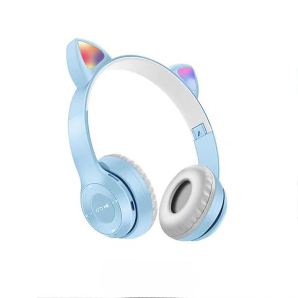 Kids Wireless Cat Ear LED Headphones