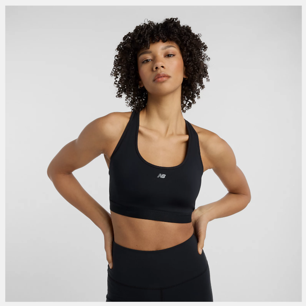 New Balance Women's Essential Run Bra - Black