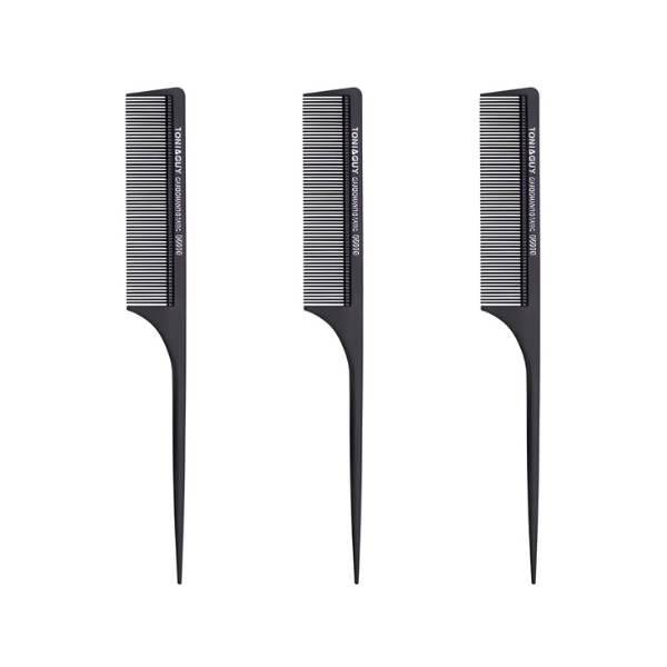 Black 3-Piece Hair Comb Set - Fine &amp; Tail Combs