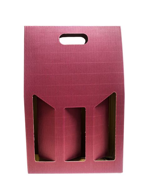 Pack of 20 Florio Brown Wine Bottle Boxes - 3 Bottles