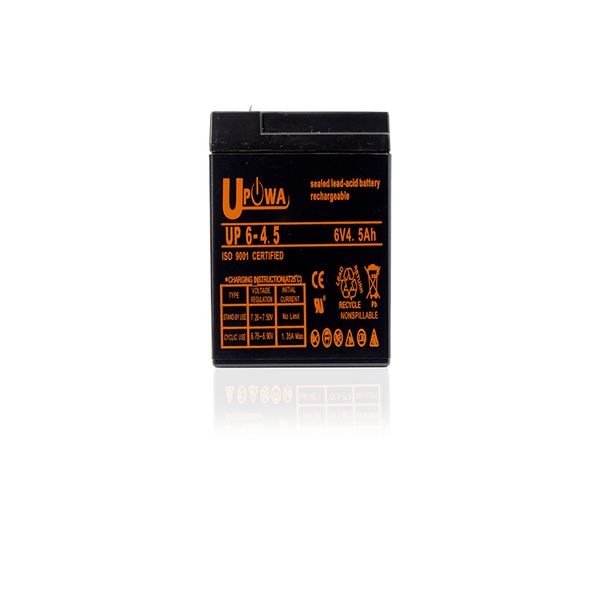 UPowa 6v - 4.5ah SLA Rechargeable Battery