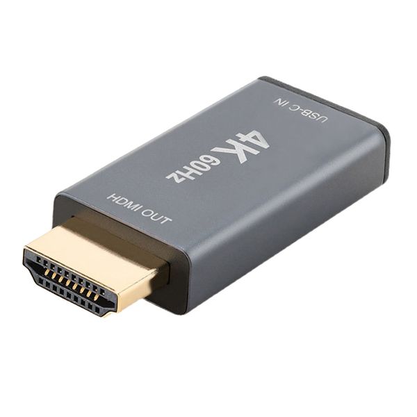 USB-C to HDMI 4K60Hz Adapter - Aluminum Alloy, Plug &amp; Play for Phone/TV/PC