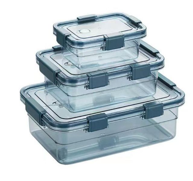 Click &amp; Seal Food Storage Box Refrigerator Organizer -3 Pieces