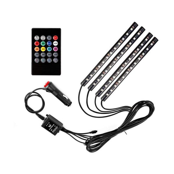 Car Atmosphere Strip Light With Wireless Remote Control Romantic Creator