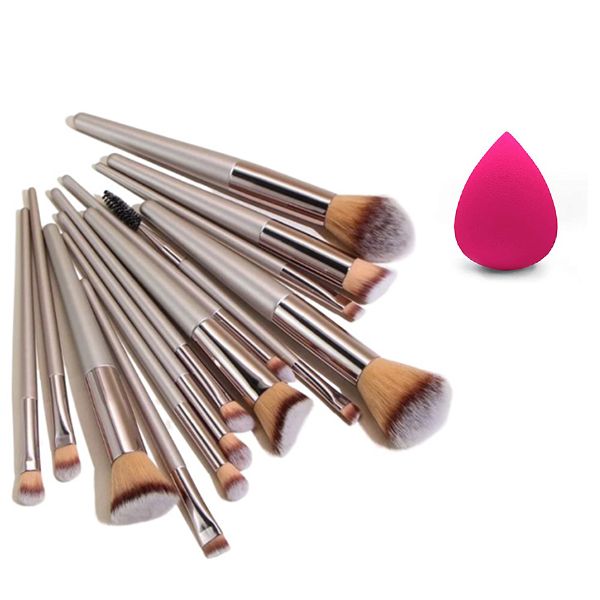 Innolife 14 Piece Makeup Brushes with MakeUp Sponge Make up Brush