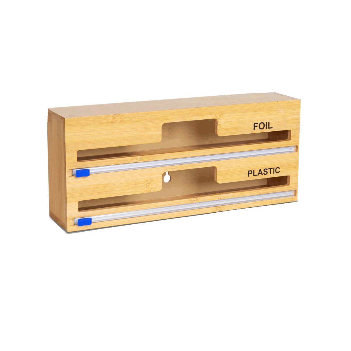Wooden Foil And Cling Wrap Cutter Dispenser Kitchen Organizer Shop 