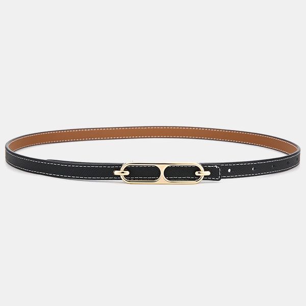 Olive Tree-Ladies Genuine Leather Cowhide Reversible Belt-Black &amp; Brown