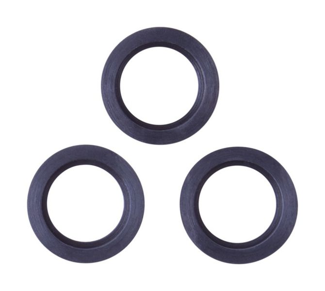 Safegas 3 x Rubber Lamp Washers Black