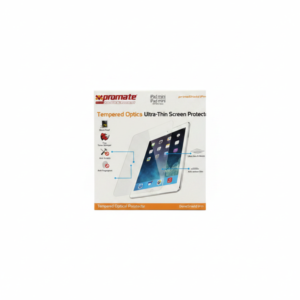 Promate UltraThin Tempered Glass Screen Protector Compatible with iPad Mini