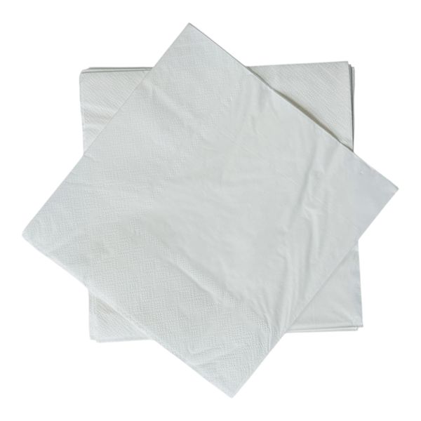 Pure White Paper Serviettes, 20 Piece