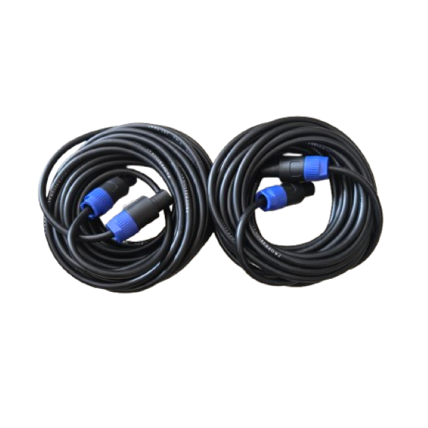 2 pack - Speakon To Speakon Cables 8m - SiRCONY