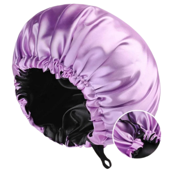 Petite Le Nto Adjustable and Reversible Satin Bonnet